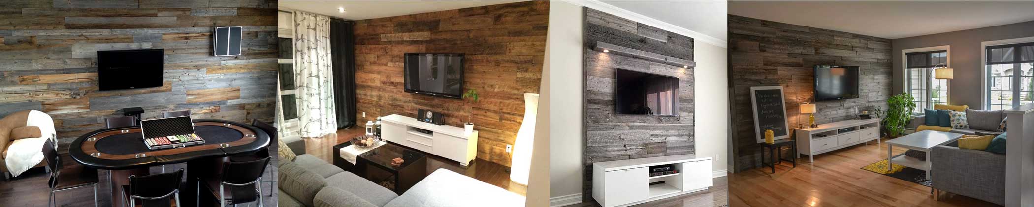 Réalisation avec du bois de grange